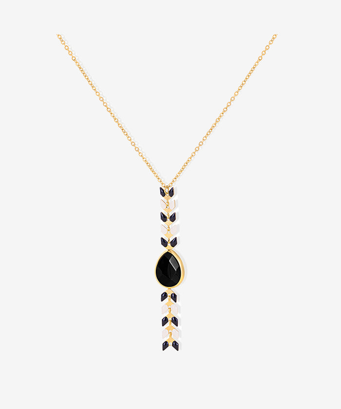 Wrangler Demeter’s Tear Onyx Necklace Black