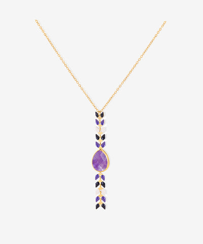 Wrangler Demeter’s Tear Onyx Necklace Purple