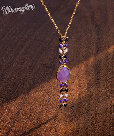 Wrangler Demeter’s Tear Onyx Necklace Purple