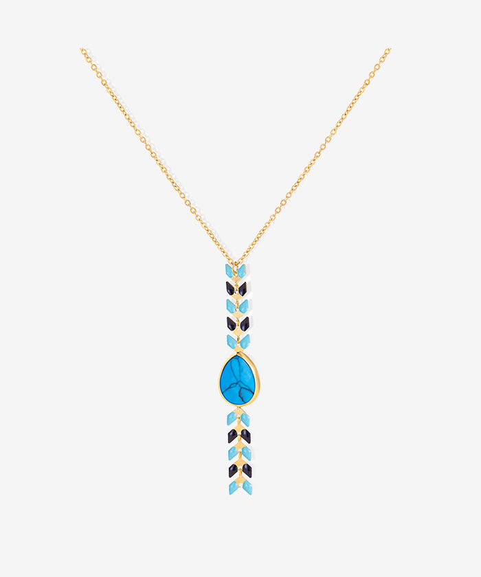 Wrangler Demeter’s Tear Onyx Necklace Turquoise