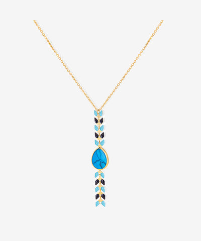 Wrangler Demeter’s Tear Onyx Necklace Turquoise