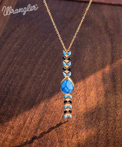 Wrangler Demeter’s Tear Onyx Necklace Turquoise