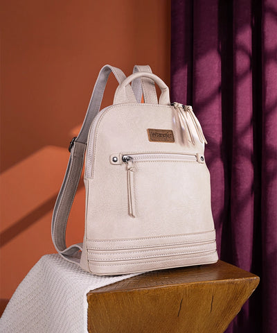 Wrangler Dome Zippered Backpack Beige