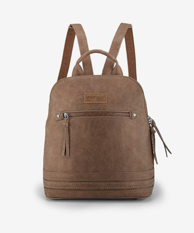 Wrangler Dome Zippered Backpack Coffee