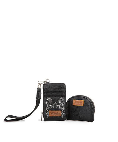 Wrangler Embroidered Boot Scroll Tote Bag Set