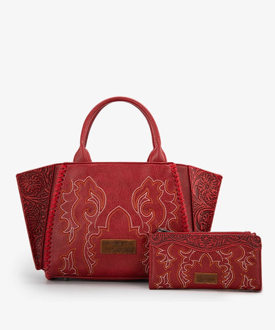 Wrangler_Embroidered_Boot_Scroll_Tote_Bag_Set_Red