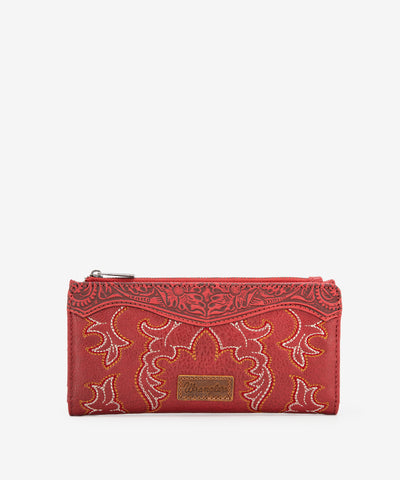 Wrangler_Embroidered_Boot_Scroll_Wallet_Red