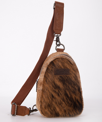 Wrangler Hair-on Cowhide Crossbody Sling Bag - Montana West World