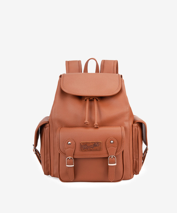 Wrangler_Grain_Leather_Waterproof_Backpack_Brown