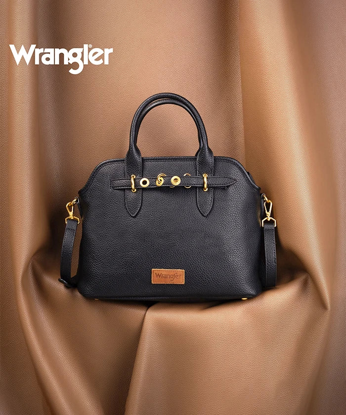 Wrangler Leather Tote Bag Black