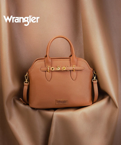 Wrangler Leather Tote Bag Brown