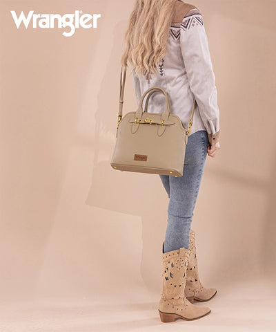 Wrangler Leather Tote Bag Khaki