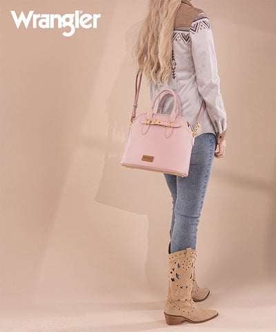 Wrangler Leather Tote Bag Pink