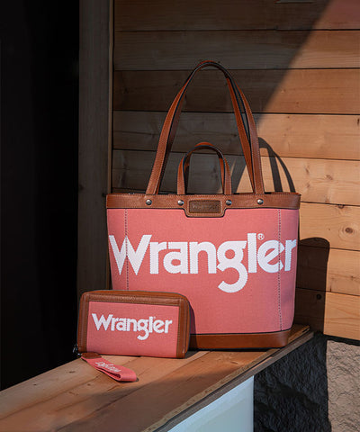 Wrangler_Leather_Trim_Canvas_Tote_Bag_Set_Pink
