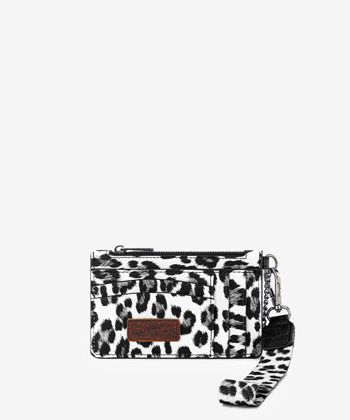 Wrangler Leopard Print Card Holder Leopard Black