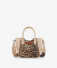 Wrangler Leopard Print Tote Bag Tan