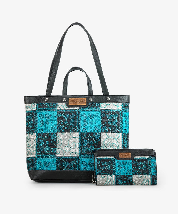 Wrangler_Paisley_Carry_Tote_Bag_Set_Turquoise