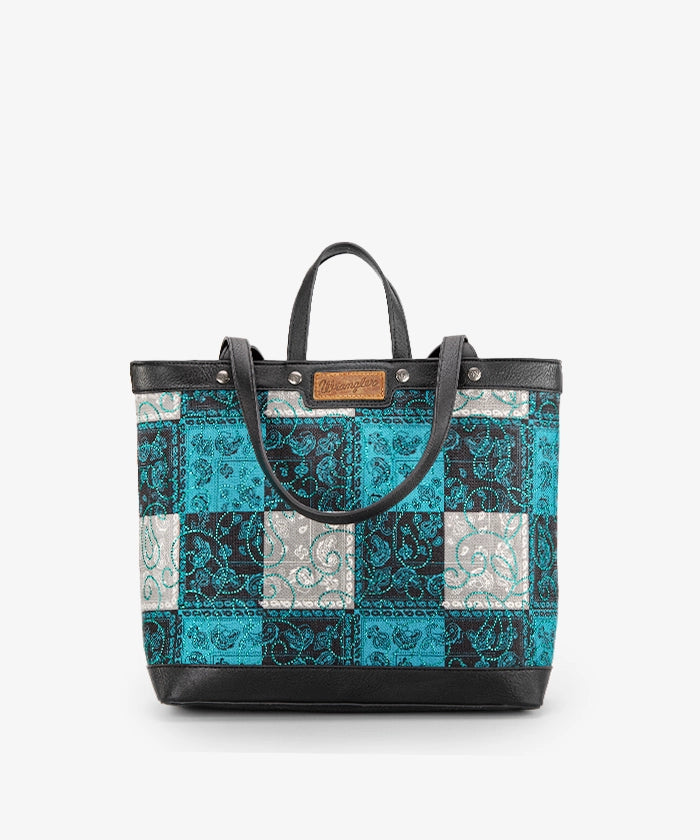 Wrangler_Paisley_Carry_Tote_Bag_Turquoise