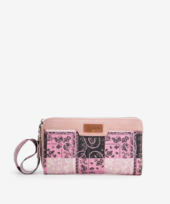 Wrangler_Paisley_Printed_Wristlet_Pink