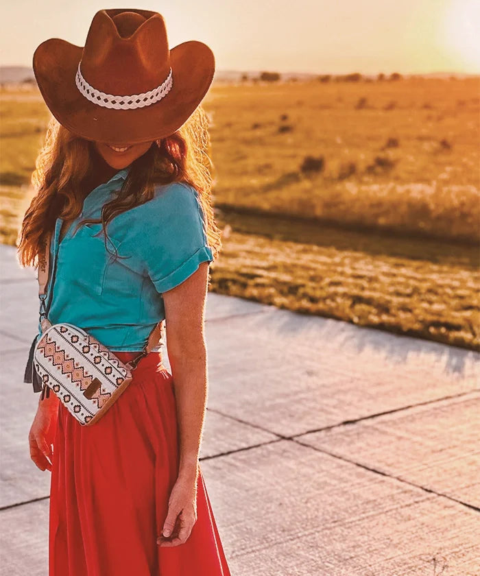 Aztec Print Sling Bag