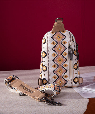 Wrangler_Southwestern_All-over_Aztec_Print_Sling_Bag_Tan