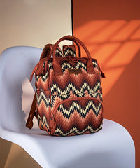 Wrangler Southwestern Print Diaper Backpack Brown