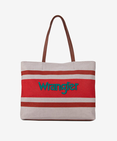 Wrangler Striped Canvas Tote Bag Jean