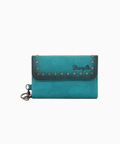 Wrangler Studded Accents Tri-fold Key-Chain Wallet - Montana West World