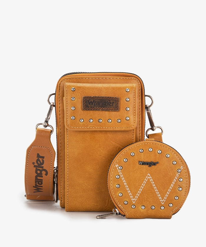 Wrangler_Studded_Cell_Phone_Crossbody_Coin_Purse_Yellow