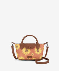 Wrangler Sunflower Print Mini Crossbody Bag Brown