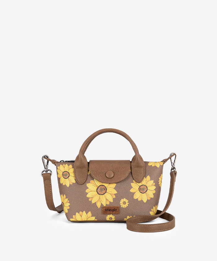 Wrangler Sunflower Print Mini Crossbody Bag Khaki5