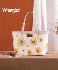 Wrangler Sunflower Print Tote Bag Beige