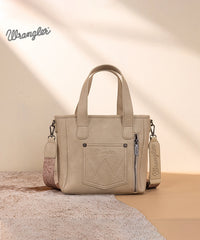 Wrangler Tooled Fringe Concealed Carry Purse Beige