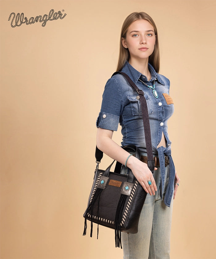 Wrangler_Tooled_Fringe_Concealed_Carry_Purse_Black