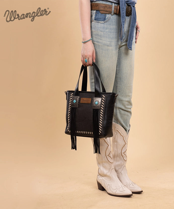 Wrangler_Tooled_Fringe_Concealed_Carry_Purse_Black