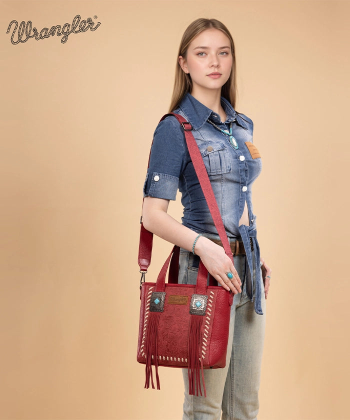 Wrangler_Tooled_Fringe_Concealed_Carry_Purse_Burgundy