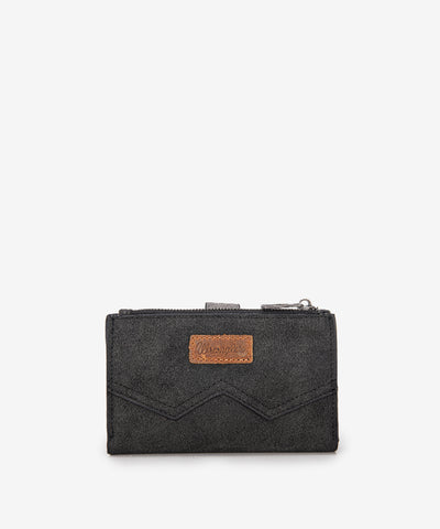 Wrangler W-Shaped Stitching Wallet Black