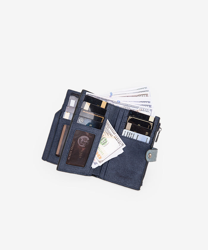 Wrangler W-Shaped Stitching Wallet Navy