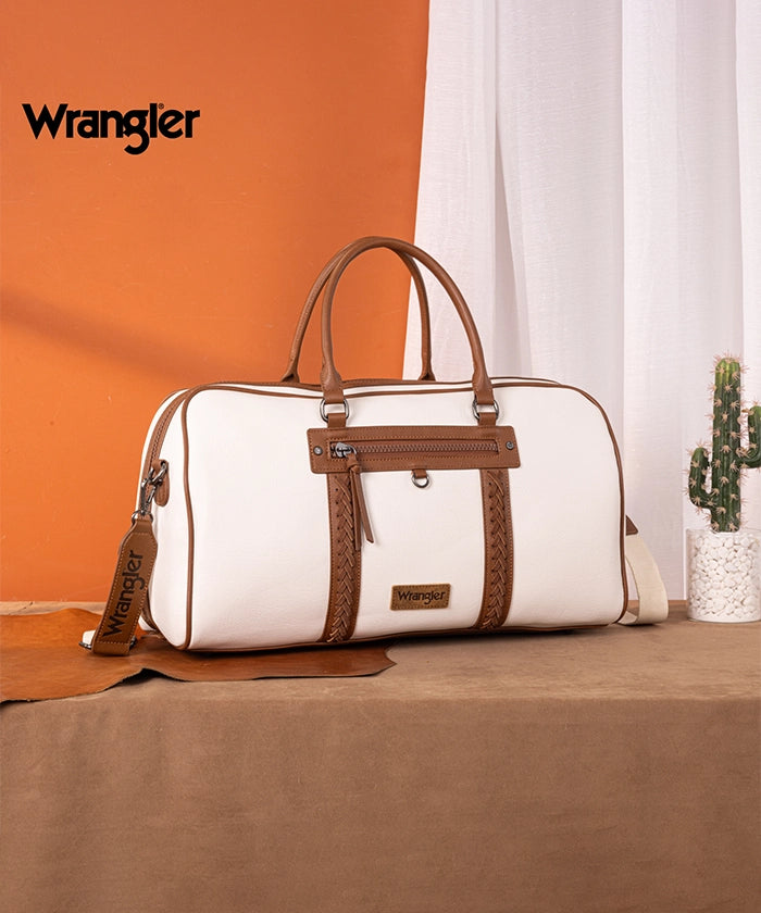 Wrangler Whipstitch Duffle Bag Beige