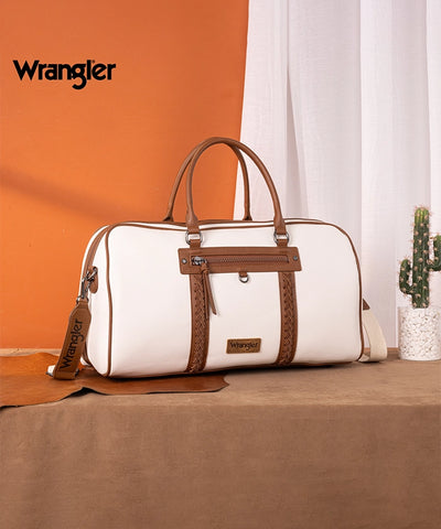 Wrangler Whipstitch Duffle Bag Beige