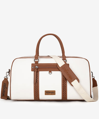 Wrangler Whipstitch Duffle Bag Beige