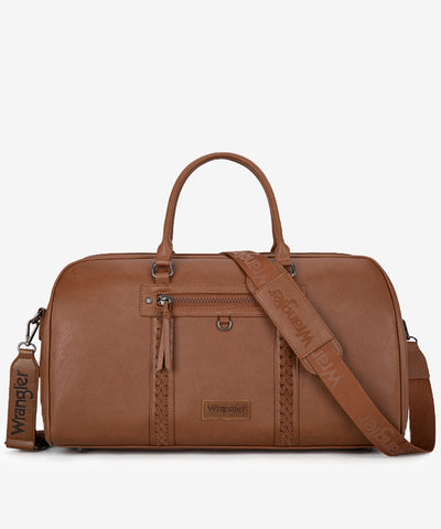 Wrangler Whipstitch Duffle Bag Brown