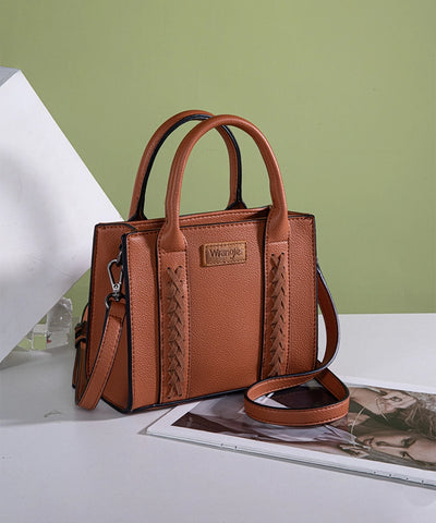 Wrangler Whipstitch Mini Tote Bag Brown