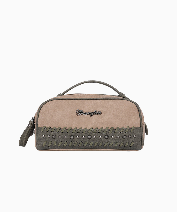 Wrangler Whipstitch Studs Western Travel Pouch - Montana West World