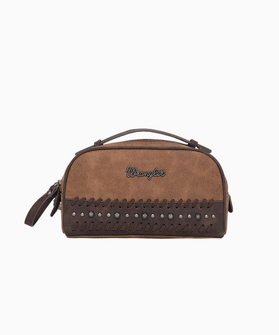 Wrangler Whipstitch Studs Western Travel Pouch - Montana West World