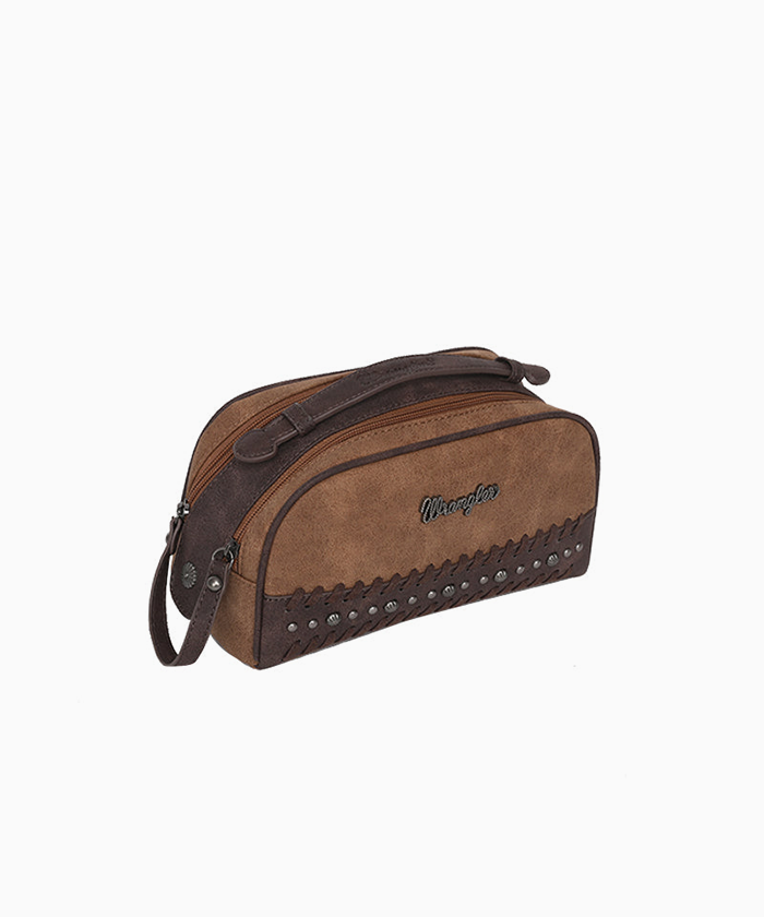 Wrangler Whipstitch Studs Western Travel Pouch - Montana West World