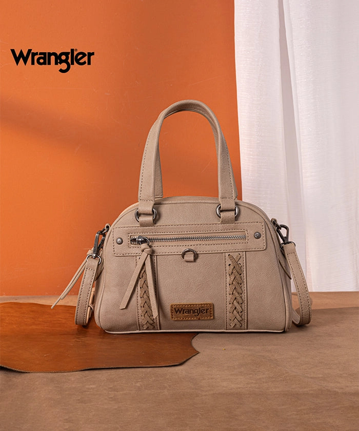 Wrangler Whipstitch Top Handle Crossbody Bag Khaki