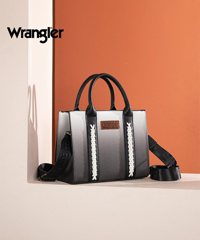 Wrangler Whipstitch Tote Bag White