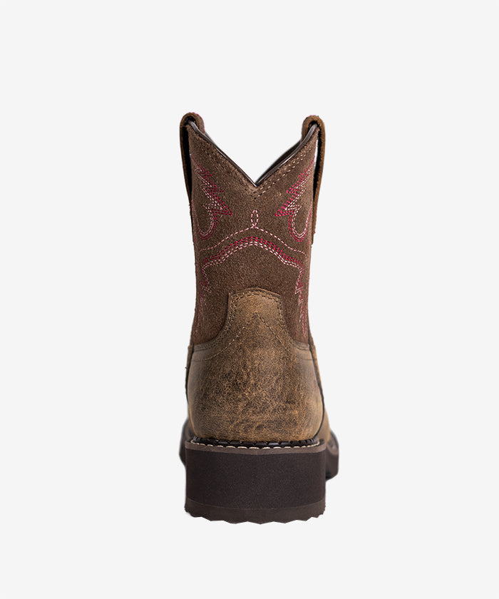 Women’s Rose Dust Genuine Leather Suede Embroidered Boots
