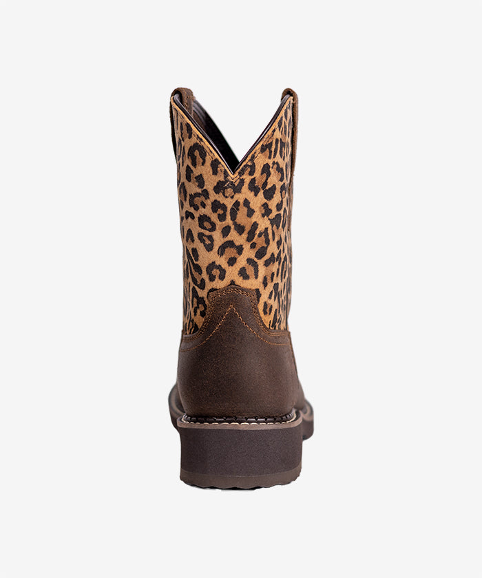 Women‘s Wild Prairie Brown Leather & Leopard Suede Boots